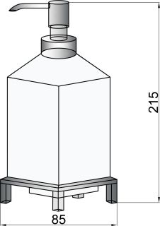 Дозатор Boheme хром 10226